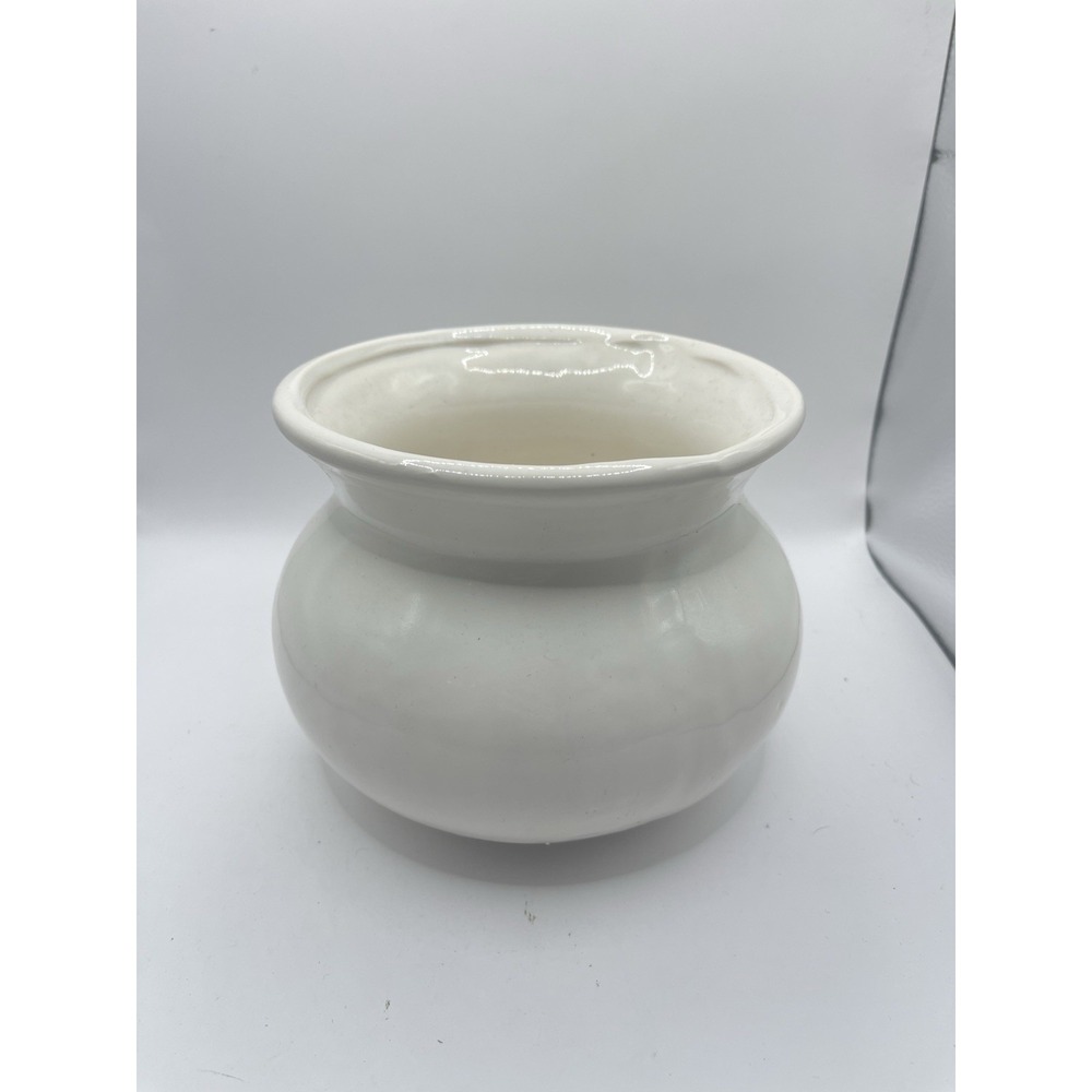 Haeger Floral 5.5" art pottery vase, grey/beige greige, 1998 533-86, urn shaped